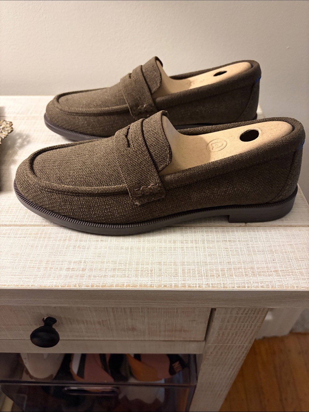 Rothy’s Women’s  Brown Knit Penny Loafers - Picture 2 of 4